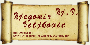 Njegomir Veljković vizit kartica